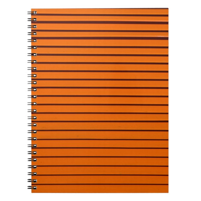 Cuaderno Fotografía minimalista de la pared naranja (Frente)