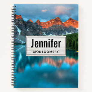 Cuaderno Fotografía paisajística de Montaña y Lago Escénico