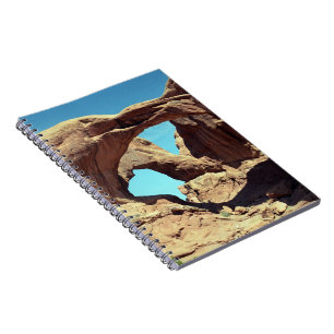 Cuaderno Fotografía panorámica del desierto de Arco Doble