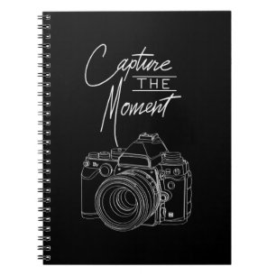 Cuaderno Fotógrafo de cámara fotográfica de momento de c