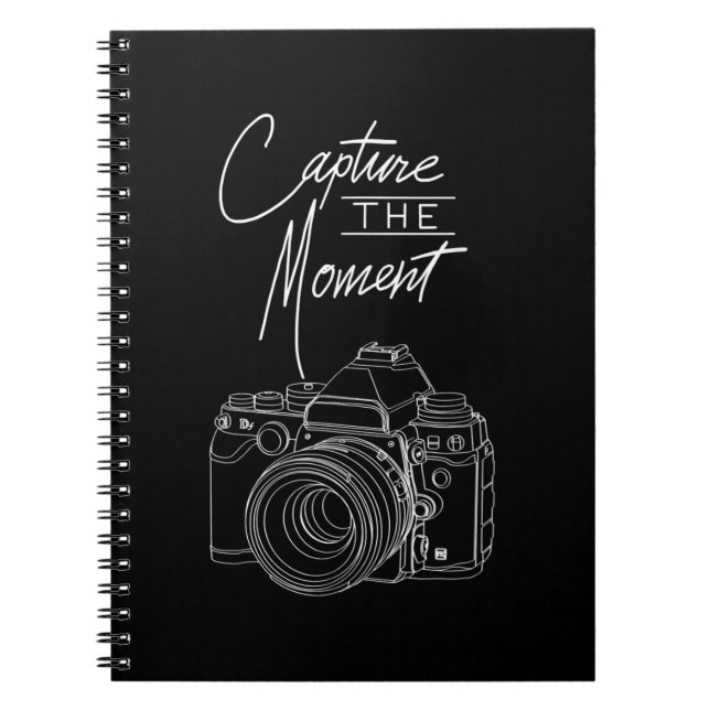 Cuaderno Fotógrafo de cámara fotográfica de momento de capt (Frente)