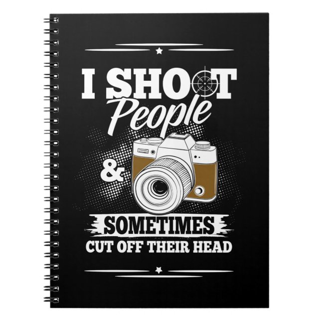 Cuaderno Fotógrafo lleva a la gente a diario (Frente)