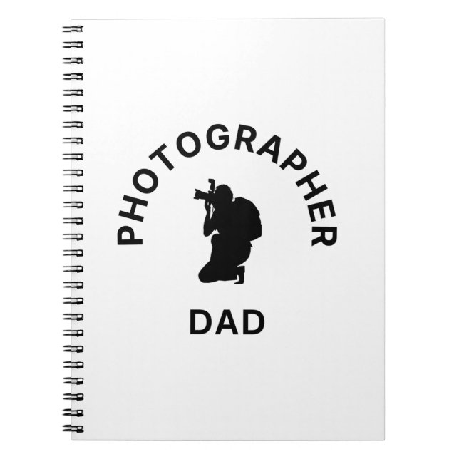 Cuaderno Fotógrafo Papá (Frente)
