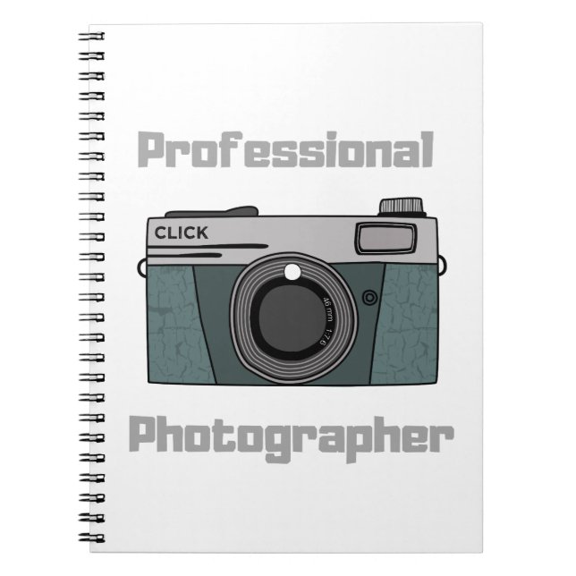 Cuaderno Fotógrafo profesional (Frente)