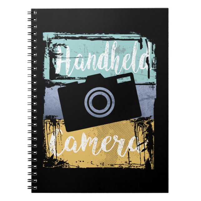 Cuaderno Fotógrafo Tee - Cámara Retro Vintage (Frente)
