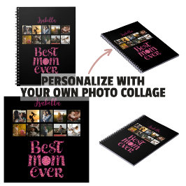 Cuaderno Fotorrelieve de recuerdo de madre con cita de moda
