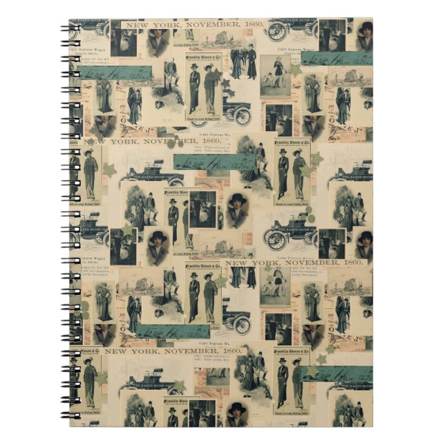 Cuaderno Fotos antiguas Collage del siglo XIX (Frente)