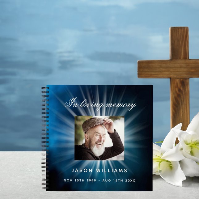 Cuaderno Fotos conmemorativas del funeral cielo azul (Subido por el creador)