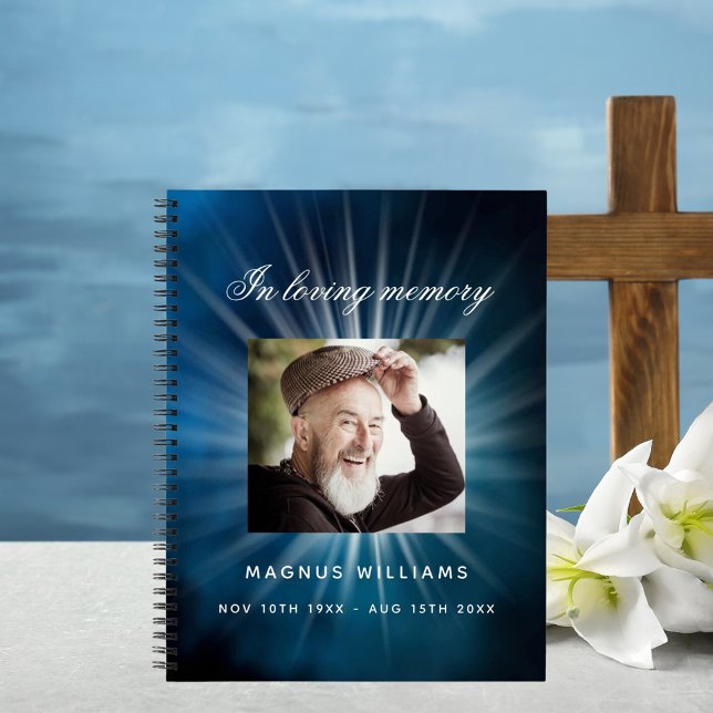 Cuaderno Fotos conmemorativas del funeral cielo azul (Subido por el creador)