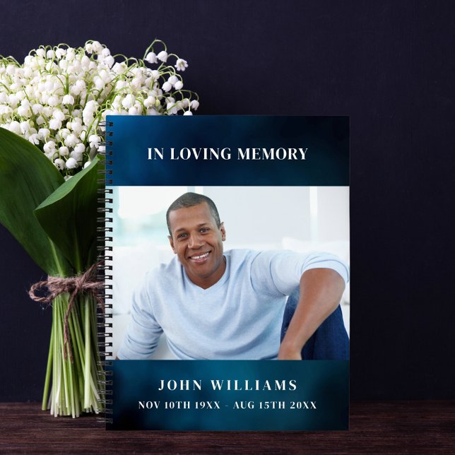 Cuaderno Fotos conmemorativas del funeral cielo azul (Subido por el creador)