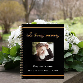 Cuaderno Fotos conmemorativas del funeral de oro negro