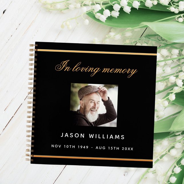 Cuaderno Fotos conmemorativas del funeral de oro negro (Subido por el creador)