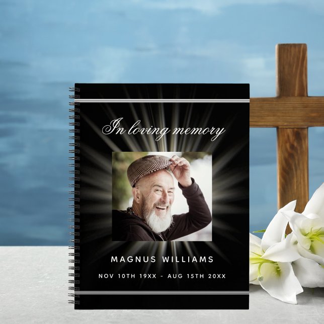 Cuaderno Fotos conmemorativas del funeral en blanco negro (Subido por el creador)