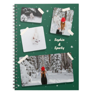Cuaderno Fotos espirales para portátiles con animales y con
