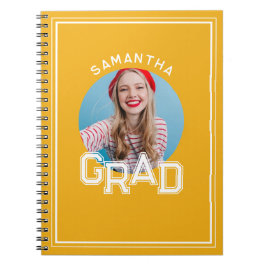 Cuaderno Fotos Modernas y Simples de Graduación de Escuela 