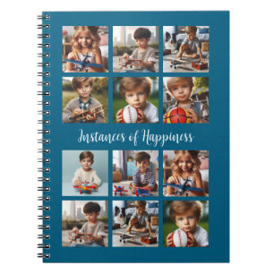 Cuaderno Fotos personalizadas de 12 familias, amigos o viaj