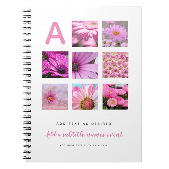 Cuaderno Fotos personalizadas de plantillas de bloc de nota (Frente)