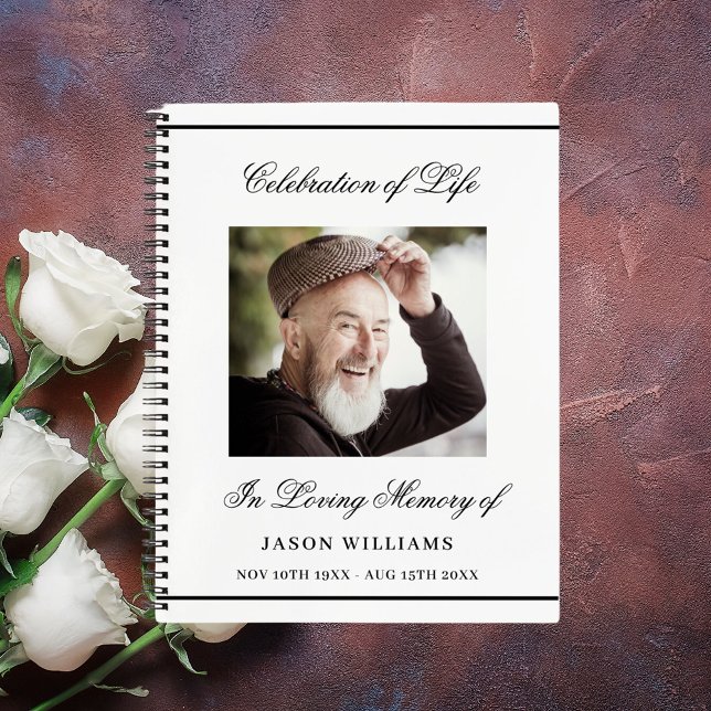 Cuaderno Fotos simples conmemorativas del funeral del libro (Subido por el creador)