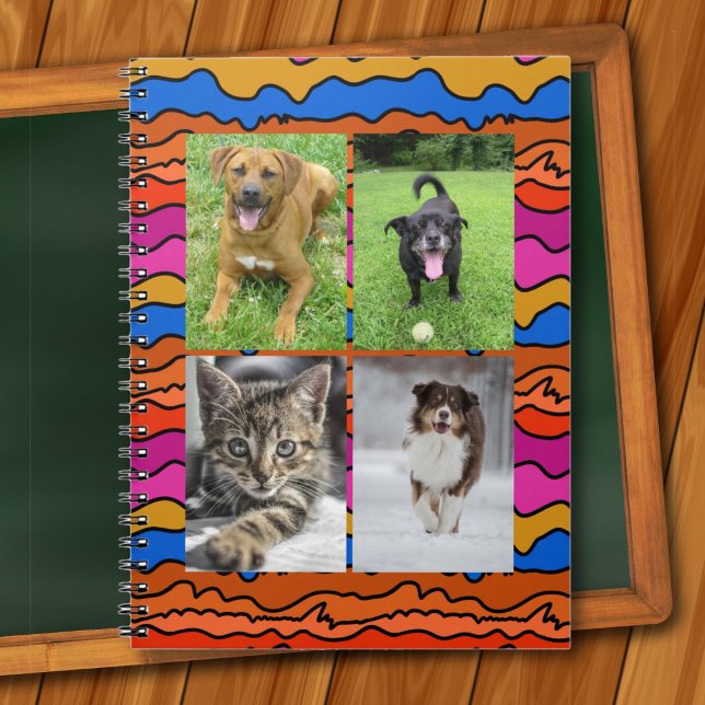 Cuaderno Four Photo Templates Abstract Art School (Subido por el creador)