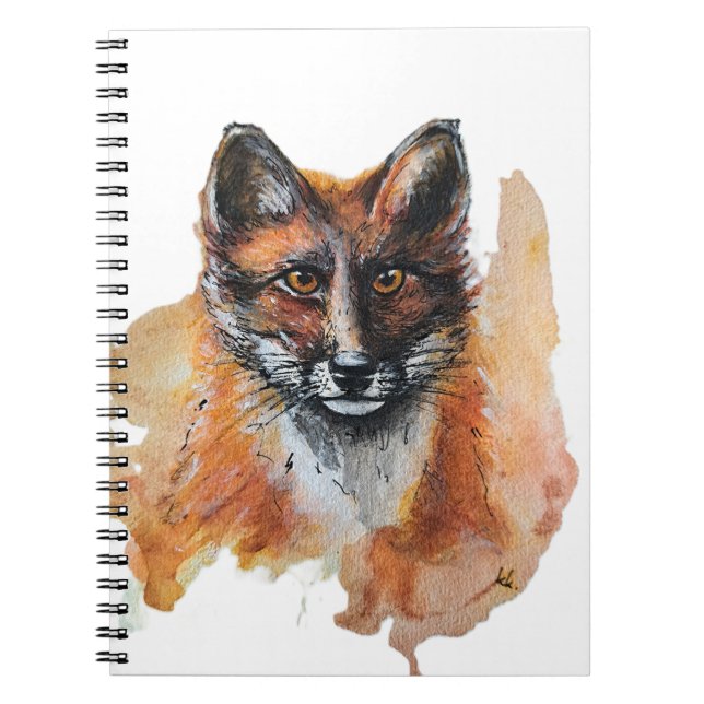 Cuaderno Fox - Animal de Espíritu, Watercolor Totem Joga Gu (Frente)