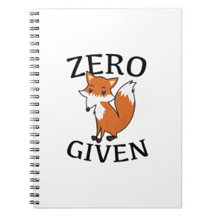 Cuaderno Fox cero dado