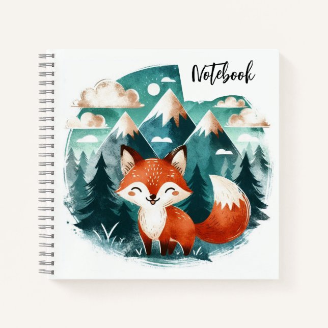 Cuaderno Fox cuenta al atardecer - Un acogedor sueño del de (Anverso)
