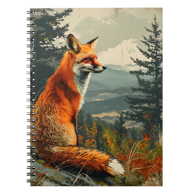 Cuaderno Fox de época: Encanto eterno por la vida salvaje (Frente)