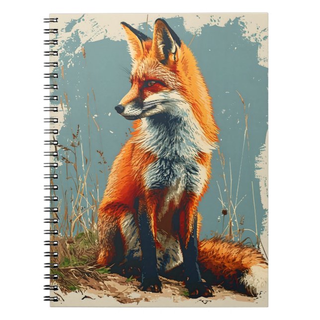 Cuaderno Fox de época: Encanto eterno por la vida salvaje (Frente)