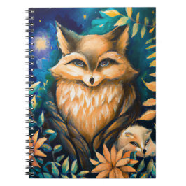 Cuaderno FOX de medianoche en Woodland - escuela infantil m