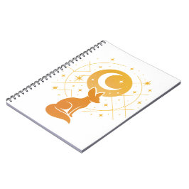 Cuaderno Fox del Desierto Celeste - Luna y Estrellas Cósmic