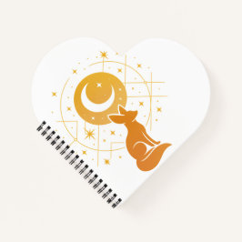 Cuaderno Fox del Desierto Celeste - Luna y Estrellas Cósmic