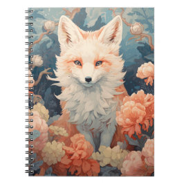 Cuaderno Fox In Forest Beautiful Fox Floral