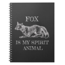 Fox is My Spirit Animal divertido cita ilustracion