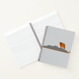 Cuaderno 🦊 Fox on the Rock Spiral Notebook  
