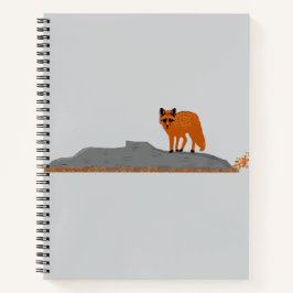Cuaderno 🦊 Fox on the Rock Spiral Notebook  