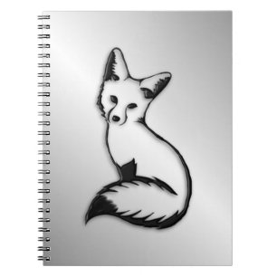 Cuaderno Fox plateado