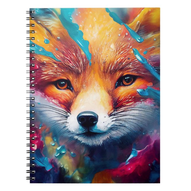 Cuaderno Fox Red fox Animal Discovery Adventure Nature (Frente)