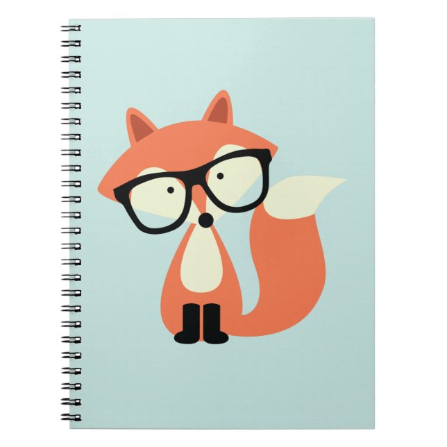 Cuaderno Fox rojo del inconformista lindo (Frente)