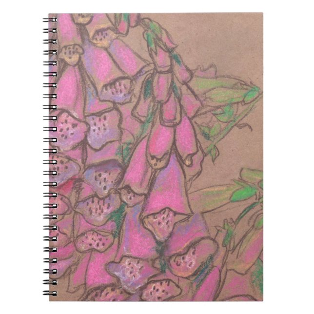 Cuaderno Foxgantes, pastas suaves, boceto de vida, flowe de (Frente)