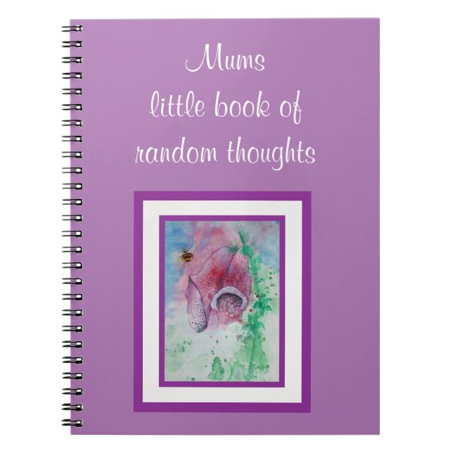 Cuaderno Foxglove y Bee jotter (Frente)