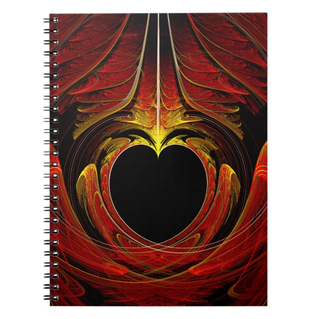 Cuaderno Fractal - Corazón - Amor Victoriano (Frente)