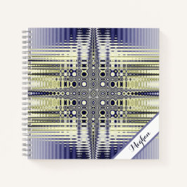 Cuaderno Fractal de ilusión óptica personalizada