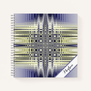 Cuaderno Fractal de ilusión óptica personalizada