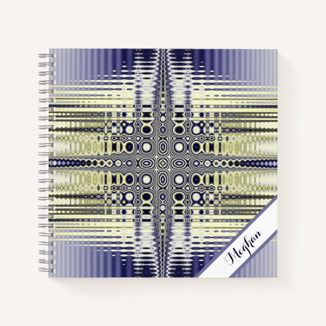 Cuaderno Fractal de ilusión óptica personalizada (Anverso)