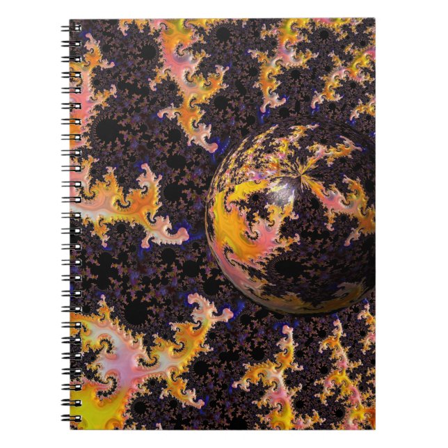 Cuaderno Fractal Firestorm Sphere (Frente)
