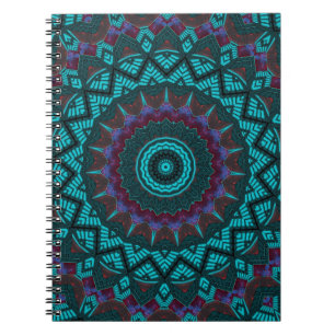 Cuaderno Fractal Mandala Círculo Geométrico Suroeste