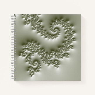 Cuaderno Fractal verde pálido