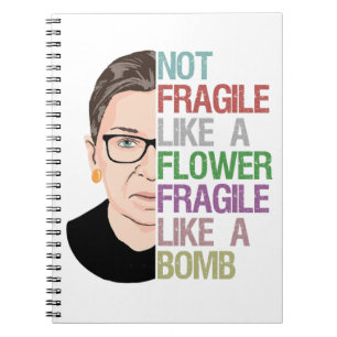 Cuaderno Fragile Like a Bomb RBG
