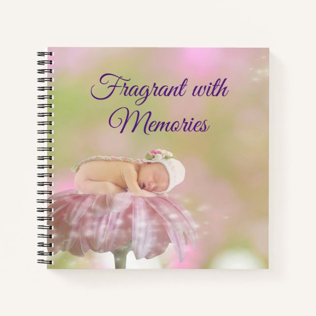 Cuaderno Fragrante con Recuerdos Baby Journal (Anverso)