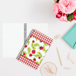 Cuaderno Frambuesas en Red Gingham Bullet Journal